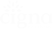 Cigna Healthcare The Cigna Healthcare logo at Tollison Orthodontics in Greenville, SC shows “cigna” in lowercase white letters with a tree over the “i.”.