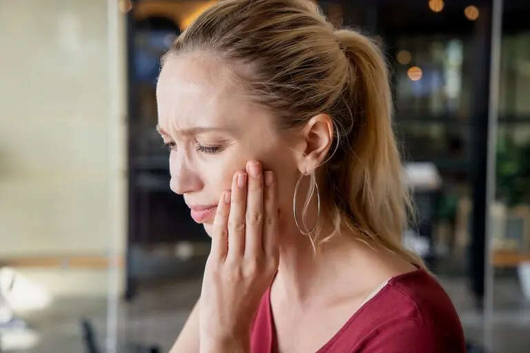 woman toothache sick caucasian woman suffering toothache totoh decay tooth - TMJ Treatment in Greenville, SC